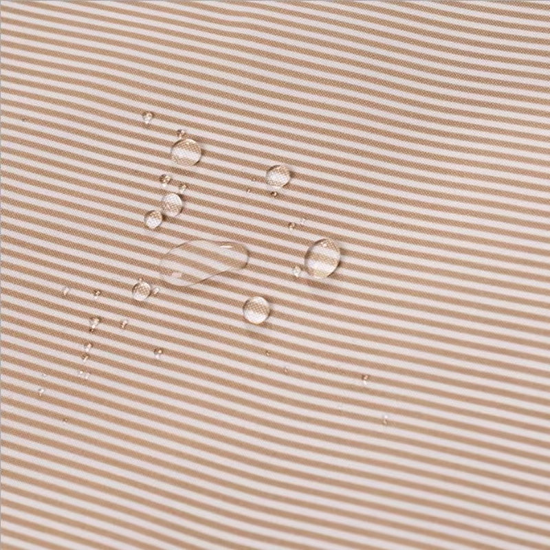 . Bathroom Waterproof Shower Curtain. Beige Pinstripe Shower Curtain. High-Quality Thickening Shower Curtain - Puck's