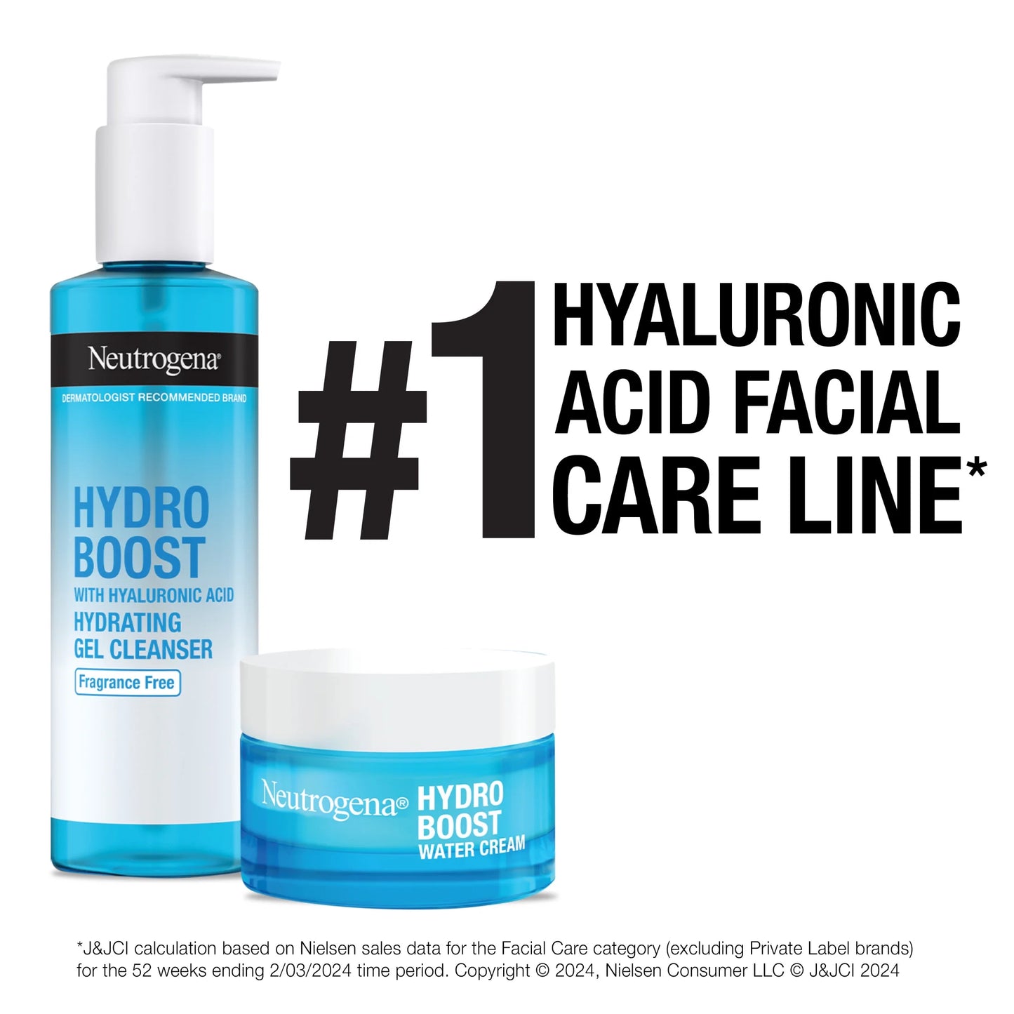 (2 Pack) Hydro Boost Water Gel Face Moisturizer Lotion with Hyaluronic Acid, 1.7 Oz - Puck's