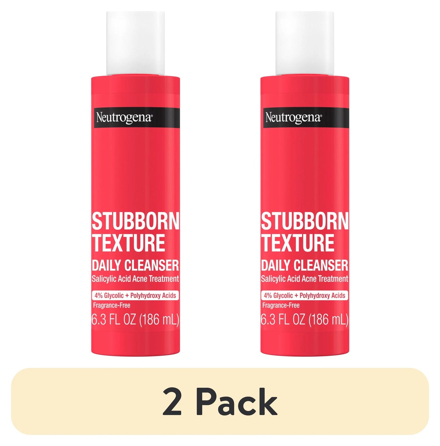 (2 Pack) Stubborn Texture Daily Acne Facial Cleanser, 6.3 Fl. Oz - Puck's