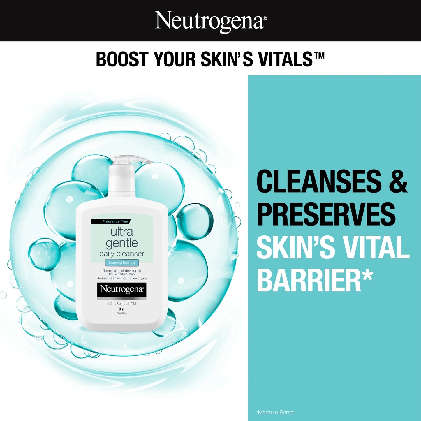 (2 Pack) Fragrance Free Ultra Gentle Foaming Face Wash, 12 Fl. Oz - Puck's