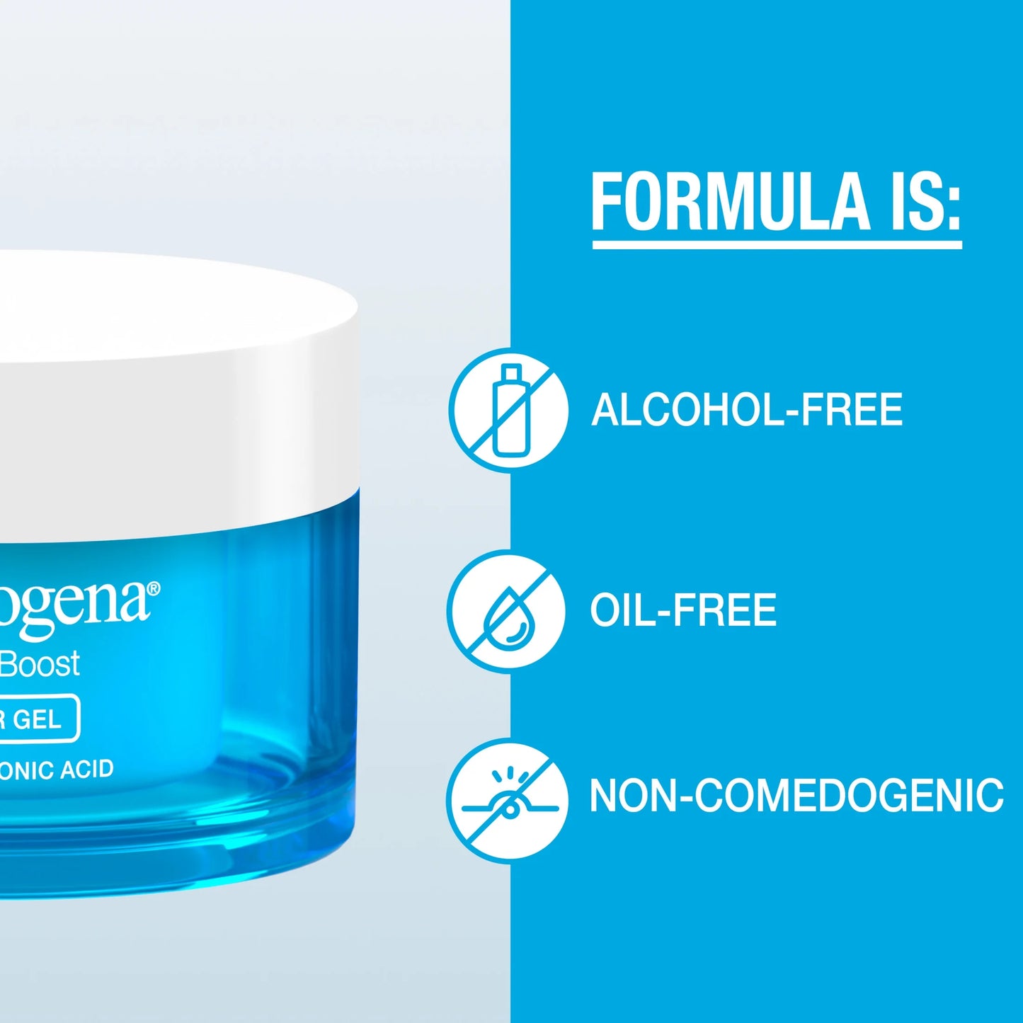 (2 Pack) Hydro Boost Water Gel Face Moisturizer Lotion with Hyaluronic Acid, 1.7 Oz - Puck's