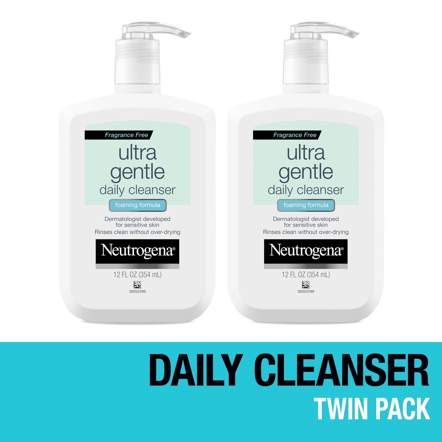 (2 Pack) Fragrance Free Ultra Gentle Foaming Face Wash, 12 Fl. Oz - Puck's