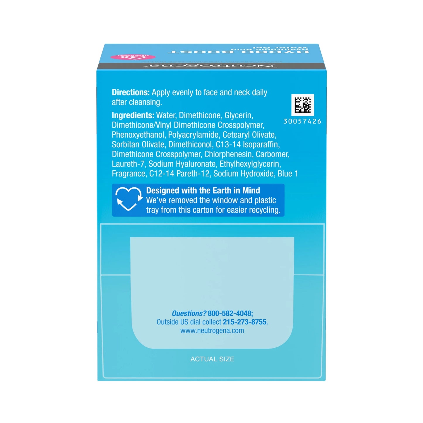 (2 Pack) Hydro Boost Water Gel Face Moisturizer Lotion with Hyaluronic Acid, 1.7 Oz - Puck's