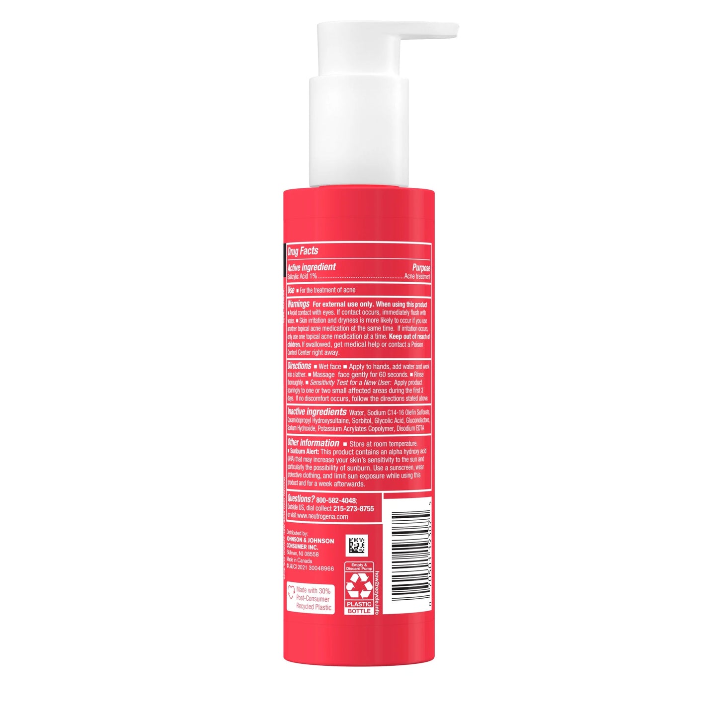 (2 Pack) Stubborn Texture Daily Acne Facial Cleanser, 6.3 Fl. Oz - Puck's
