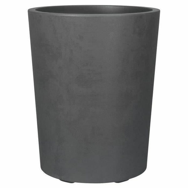 Planter Deroma Millennium R Grey Anthracite Plastic Recycled plastic Circular Vase-0
