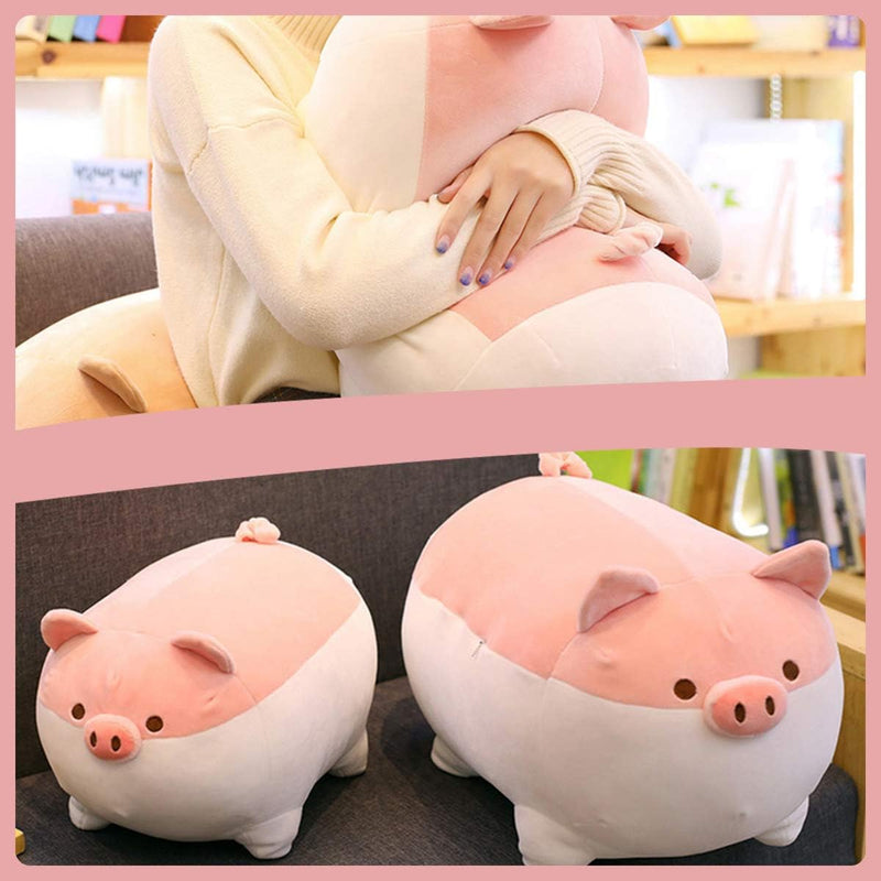 21In Stuffed Animal Pig Plush Pillow,Soft Piggy Anime Plushies Japanese Cuddle Pet Throw Pillow,Kawaii Plush Toy Gifts for Boys Girls Kids Birthday - Puck's