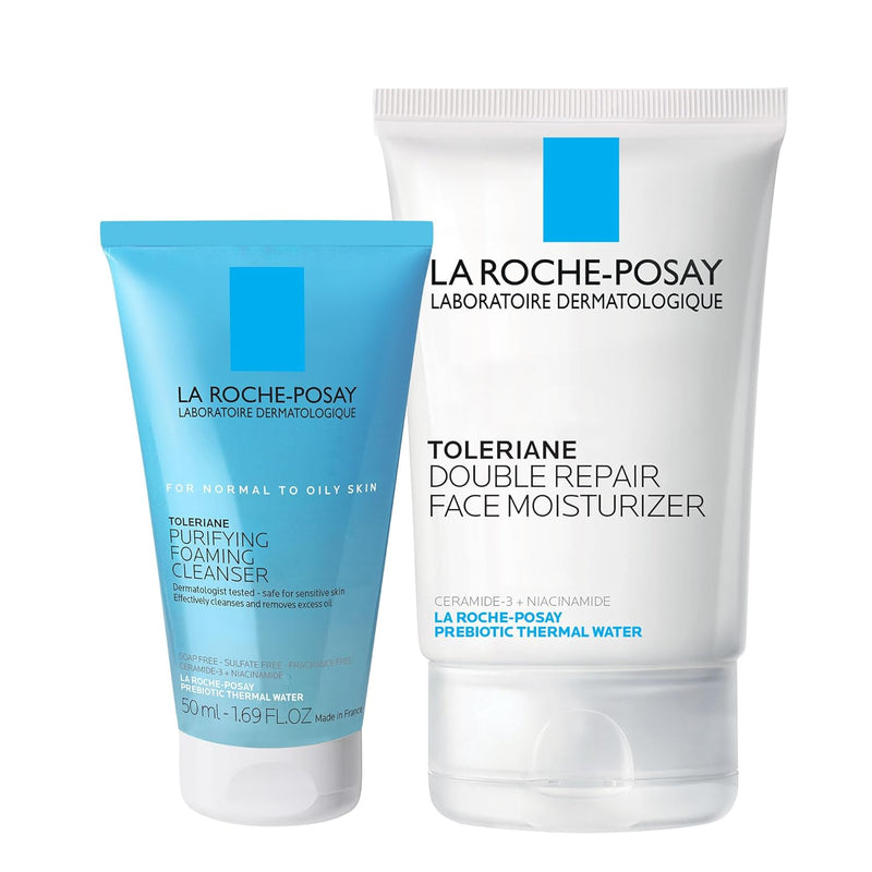 La Roche-Posay Toleriane Double Repair Face Moisturizer, Daily Moisturizer Face Cream with Ceramide and Niacinamide for All Skin Types, Oil Free, Fragrance Free - Puck's