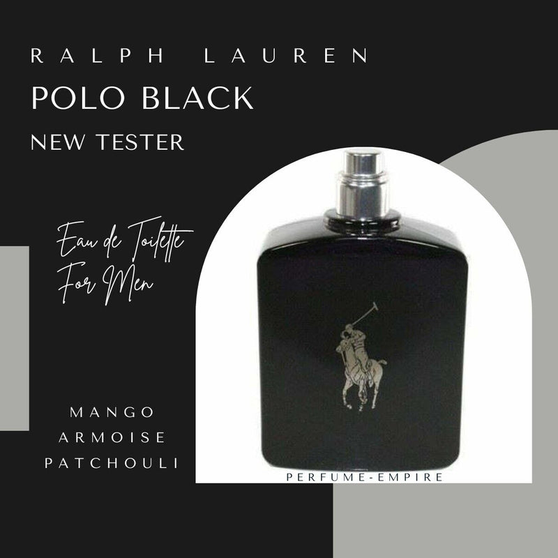 POLO BLACK Ralph Lauren 4.2 Oz Edt Cologne Men New - Puck's