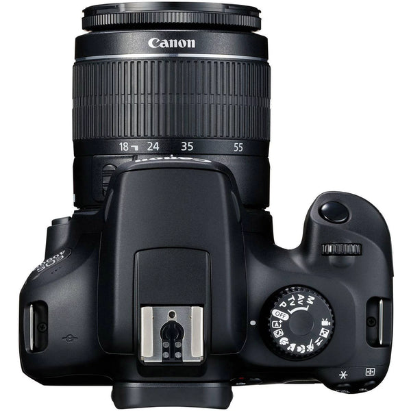 Canon EOS 4000D / Rebel T100 DSLR Camera + EF-S 18-55Mm Lens + Sandisk 64GB Memory Card +  Bundle - Puck's