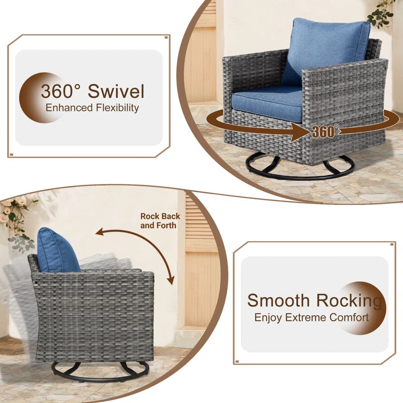 Ben 2 - Persoon Patio Conversatie Sets met Kussens