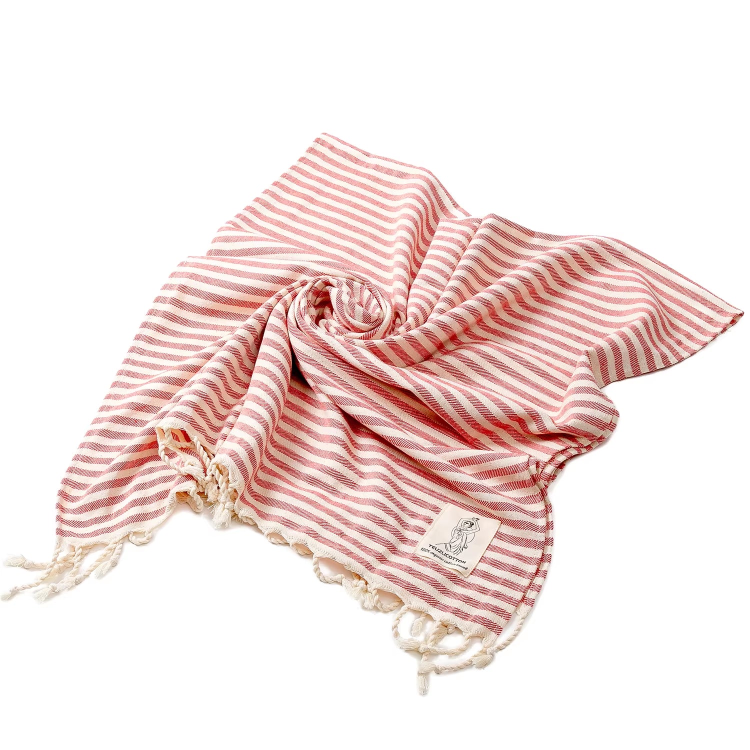 YEUZLICOTTON Hot Sale Luxury Striped Tassel 100% Cotton Sauna Spa Bath Towel for Home 100*180CM Travel Turkish Large Beach Towel - Puck's