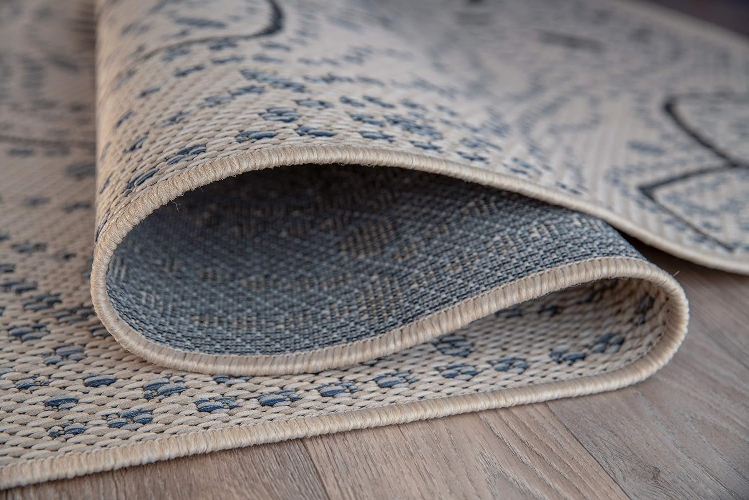 Medallion for Patio Rugs,Deck Rugs,Balcony Rugs Indoor/Outdoor Area Rug 7'10" X 10' Cream - Puck's
