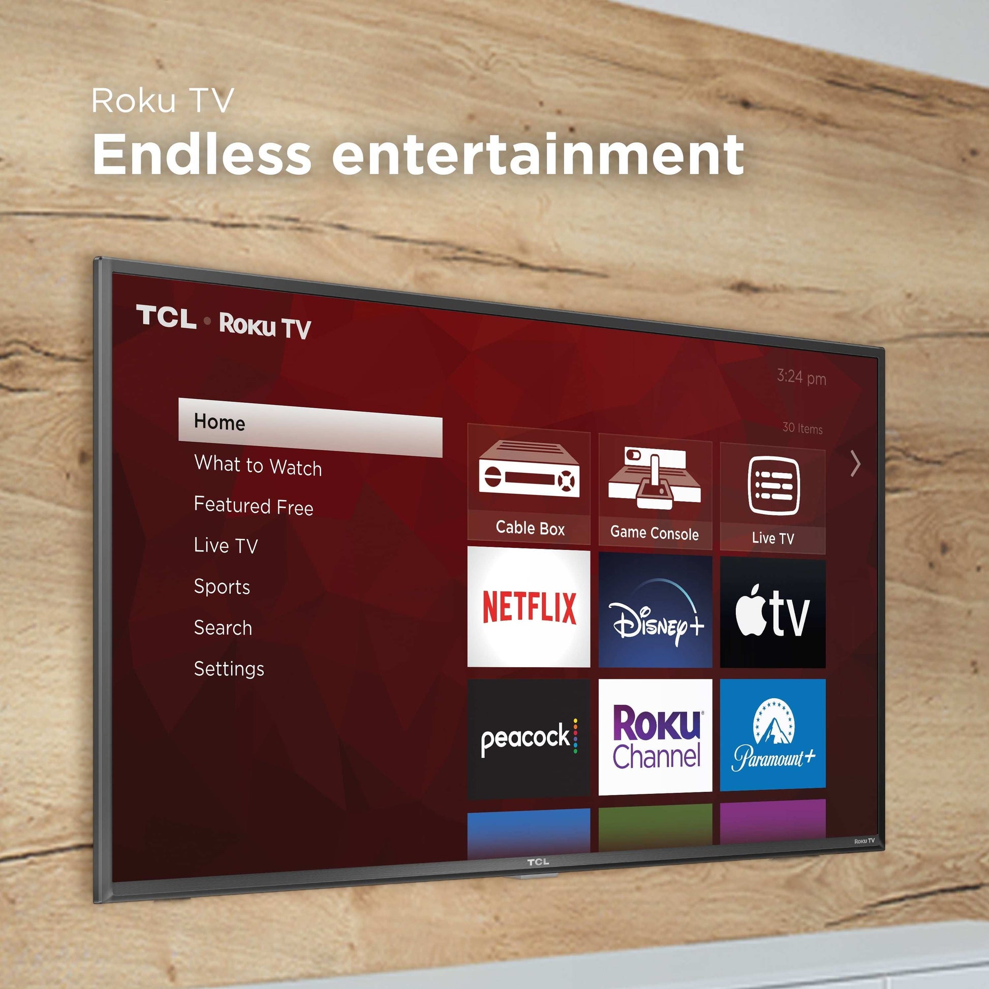 32” Class S3 (32S357) Full HD 1080P LED Smart TV with Roku TV - Puck's