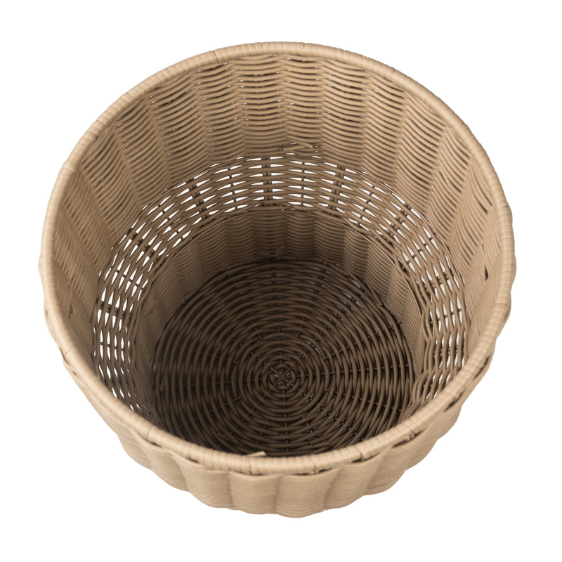 12 Inch Celeste Resin Planter with Metal Stand, Indoor or Outdoor Use - Puck's