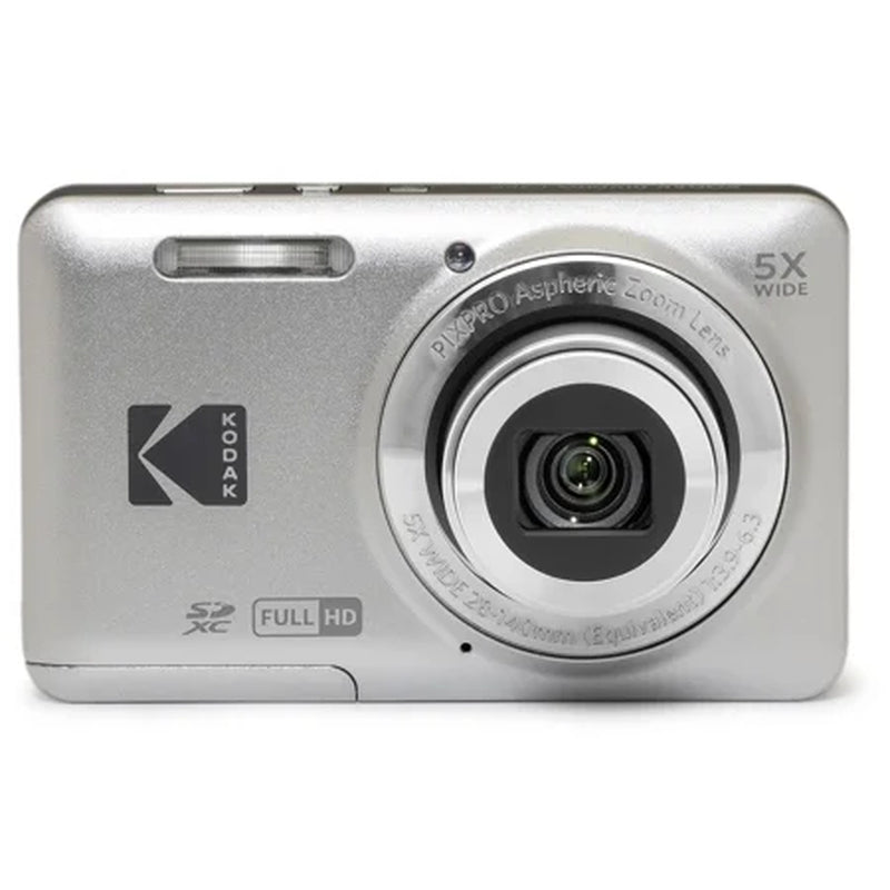 PIXPRO FZ55 Friendly Zoom Digital Camera, Silver - Puck's