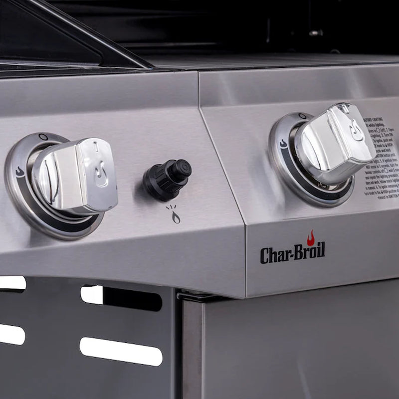Performance Series Silver 4-Burner Liquid Propane Gas Grill with 1 Side Burner - Puck's