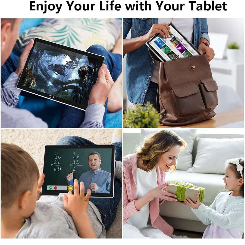 Tablet 10 Inch Android 13.0 Tablet 4G Cellular Tablet PC 2024 Latest Update 4G Phone Tablet 64GB + 4GB Storage Octa-Core Processor,Dual SIM Card Slot,Gps,Wifi,Bluetooth,1080P HD (Gray) Laptop Tablet - Puck's