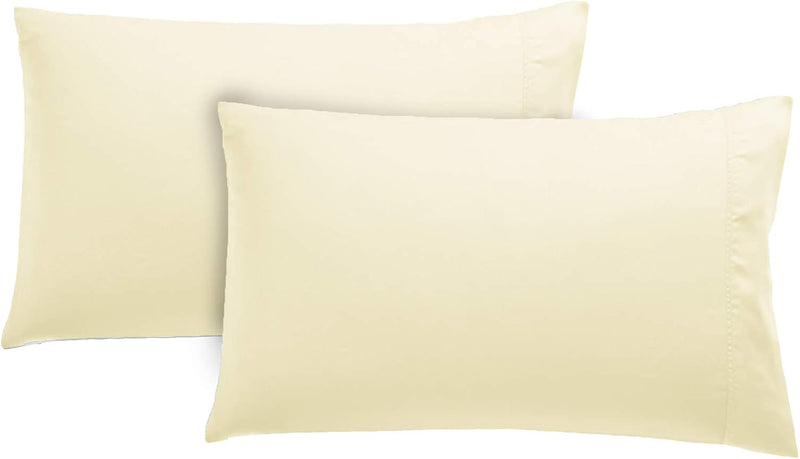 Viscose Sheet Set - Full Size, 100% Rayon Made from Bamboo,4 Piece Set with Deep Pockets up to 18 Inches - Luxuriously Soft, Cooling, and Silky Sateen Weave - Ivory (Full) - Puck's