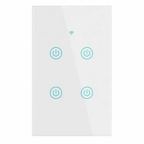 1/2/3/4 Gang WiFi Smart Wall Touch Light Switch Glass Panel For - Puck's