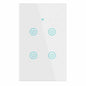1/2/3/4 Gang WiFi Smart Wall Touch Light Switch Glass Panel For - Puck's