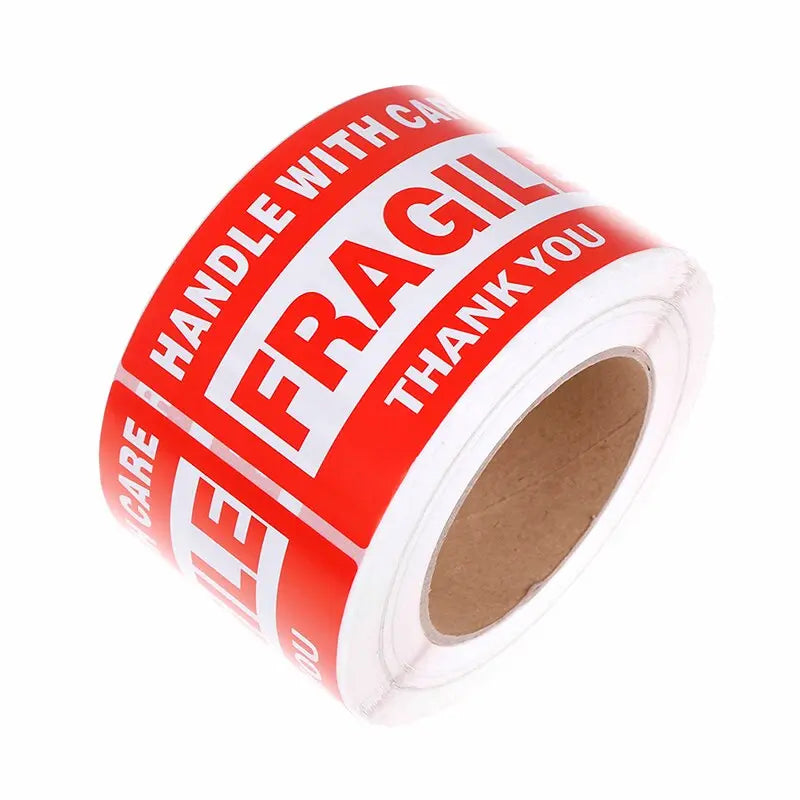 1 Roll/500pcs Fragile Warning Sticker Handle With - Puck's