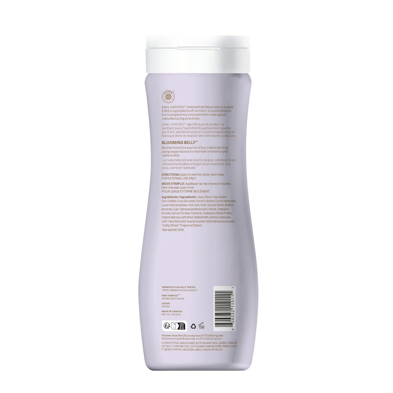 Pregnancy Shampoo, EWG Verified, Dermatologically Tested, Plant and Mineral-Based, Vegan Maternity Products, Argan Leaf Extract, 16 Fl Oz - Puck's