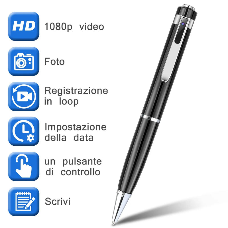 1080P HD Mini Camcorder Sports DV DVR Camcorder Hidden Camera Pen - Puck's