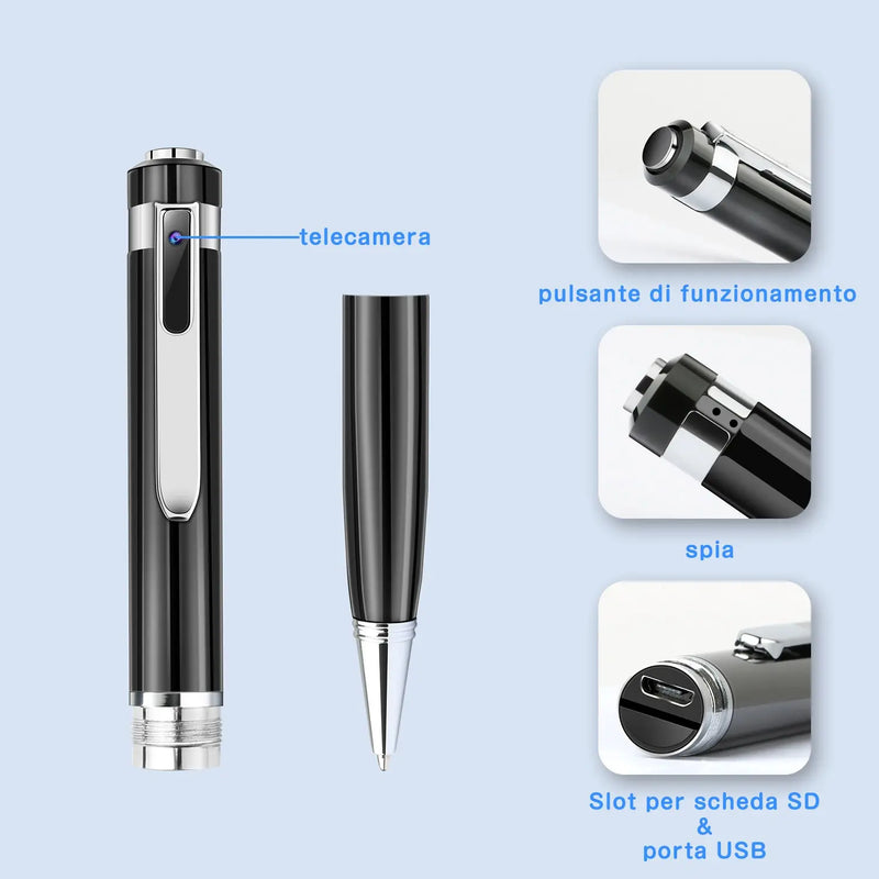 1080P HD Mini Camcorder Sports DV DVR Camcorder Hidden Camera Pen - Puck's