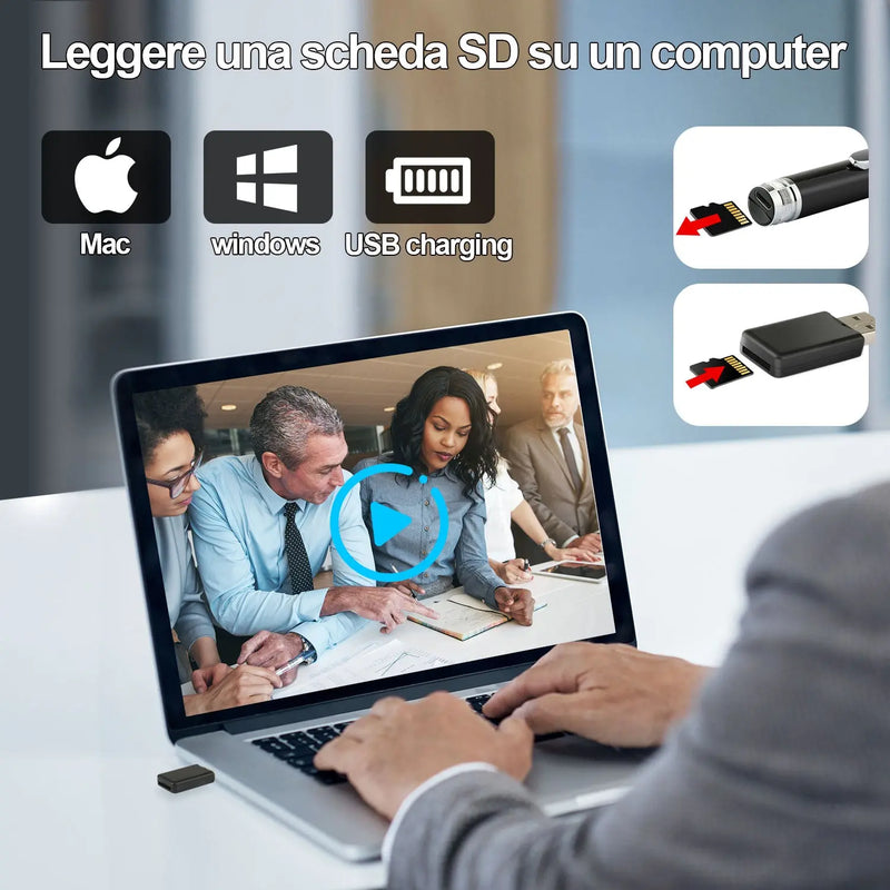1080P HD Mini Camcorder Sports DV DVR Camcorder Hidden Camera Pen - Puck's