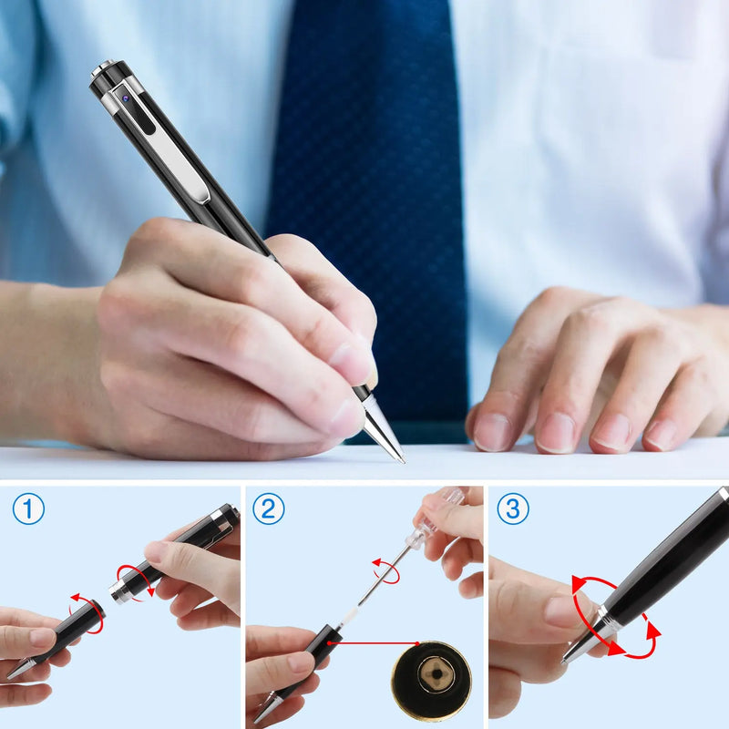 1080P HD Mini Camcorder Sports DV DVR Camcorder Hidden Camera Pen - Puck's