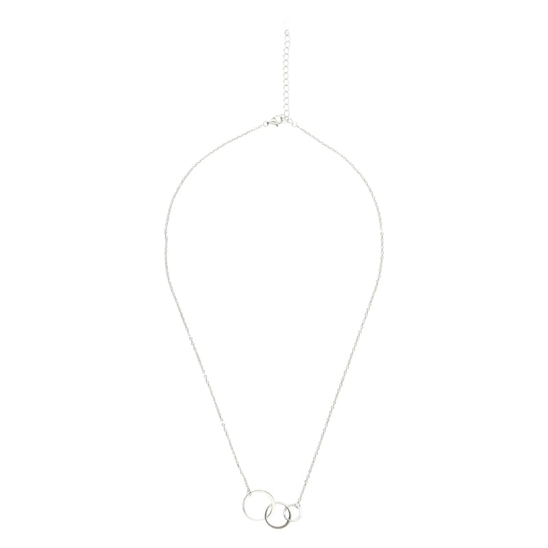 Three Circle Pendant Necklace - Interlocking Necklace - Puck's