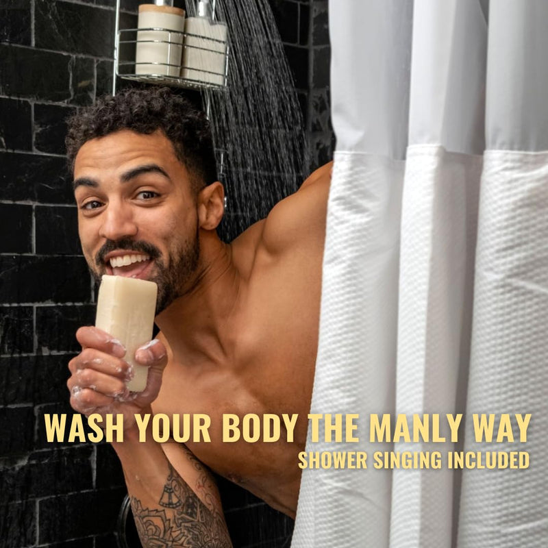 San Francisco Soap Co Man Bar 3-Piece Gift Set - No Harmful Chemicals - Good for All Skin Types - Made in the USA - Puck's