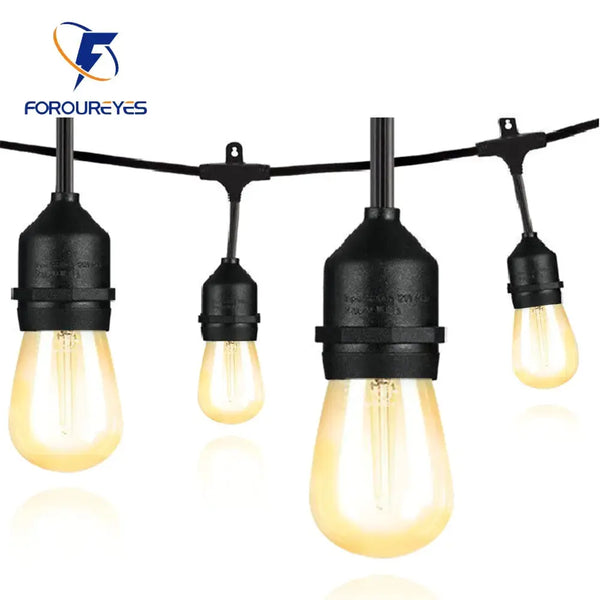 10m 20m 30m Commercial Grade Waterproof Outdoor LED String Lights - Puck's
