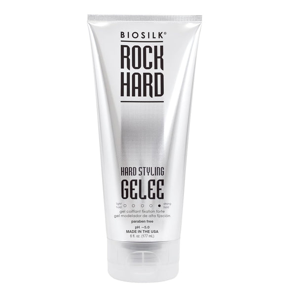 Rock Hard Gel, Firm-Hold Hair Gel for Long-Lasting Styles, Sulfate, Paraben, & Cruelty-Free, 6 Oz - Puck's