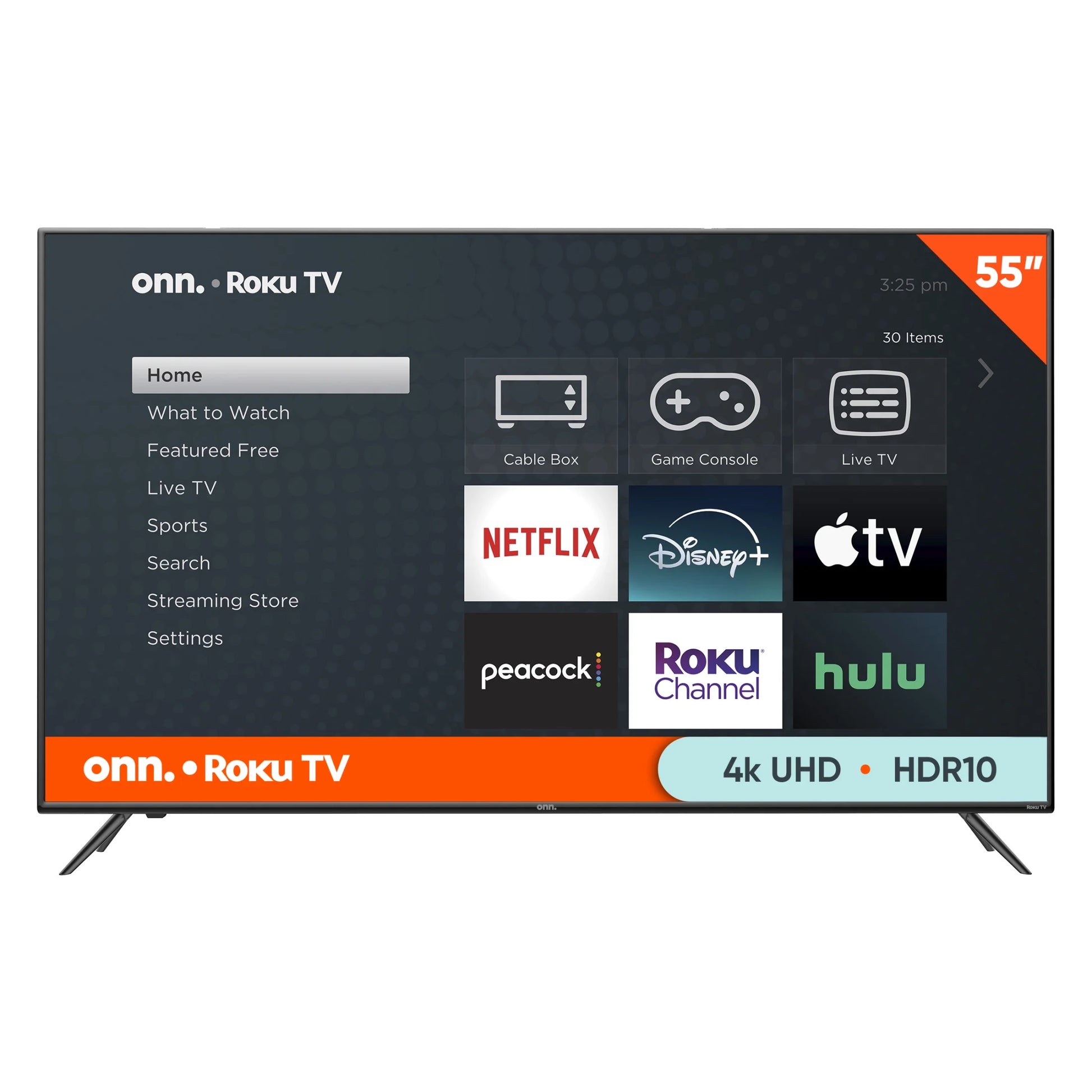 55 inch LED TV Class 4K UHD (2160P) Roku Smart Television HDR (100012586) - Puck's