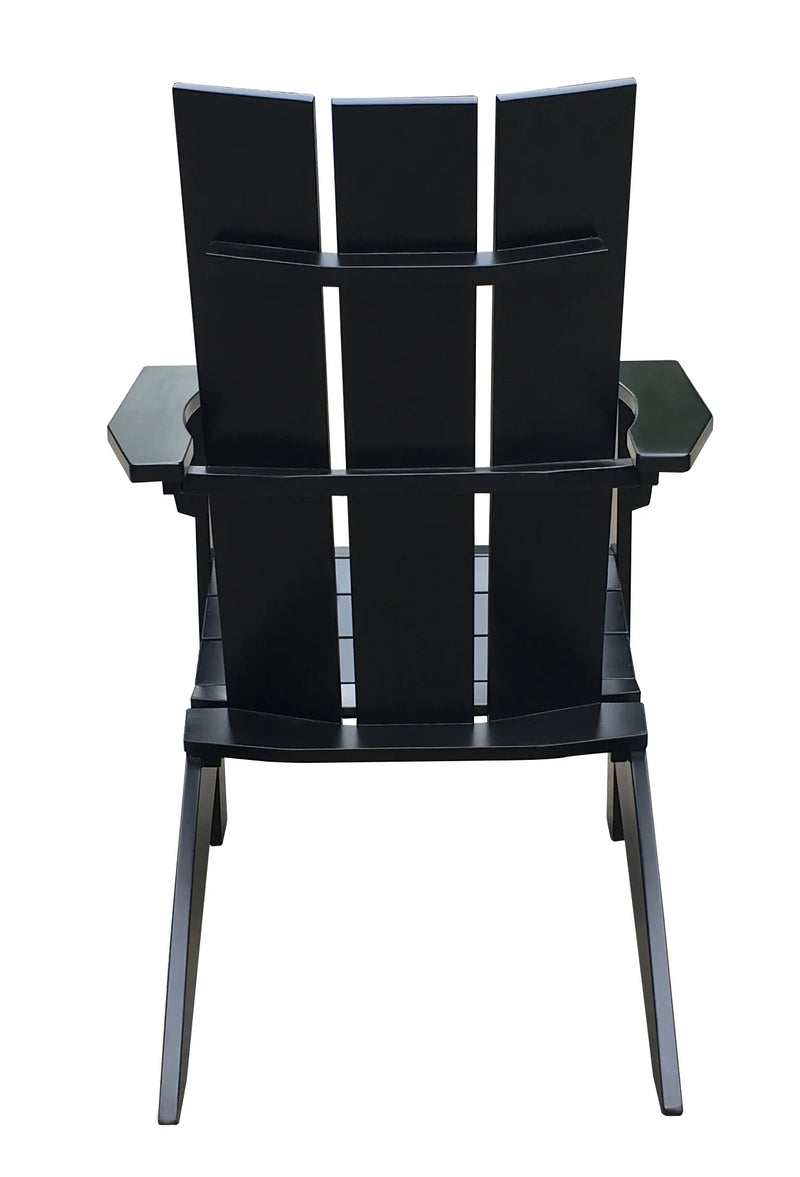 Wood Modern Adirondack Chair, Black Color - Puck's