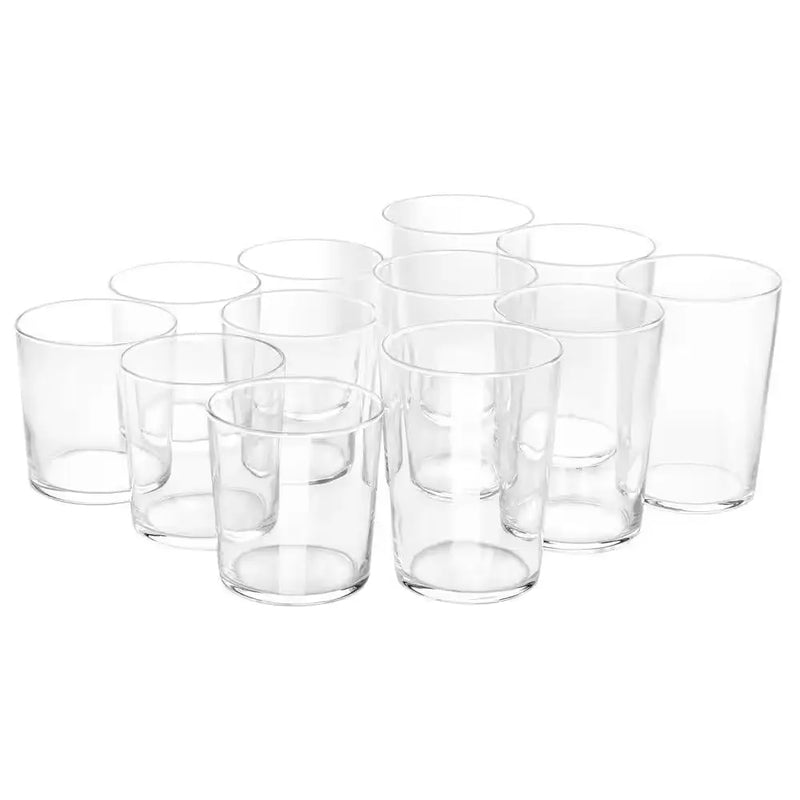 12-Piece Bowey Double Old Fashion and Highball Glassware Set - Puck's