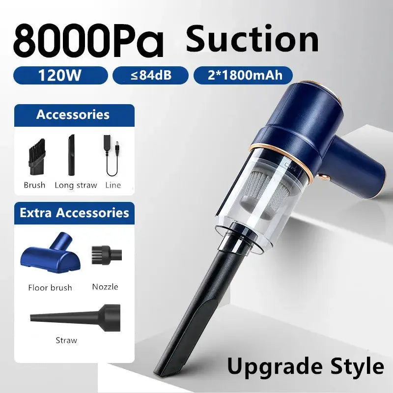 120W Wireless Handheld Vacuum Cleaner For Car And Home Cordless - Puck's