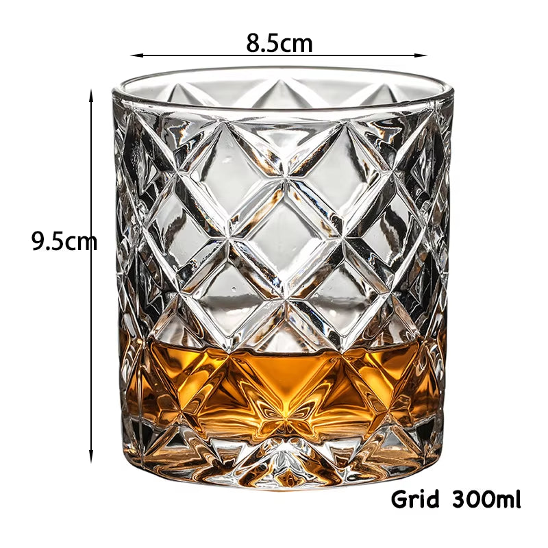 Whiskey Glasses,Scotch Glasses,Old Fashioned Whiskey Glasses/Perfect Gift for Scotch Lovers/Style Glassware for Bourbon/Rum - Puck's