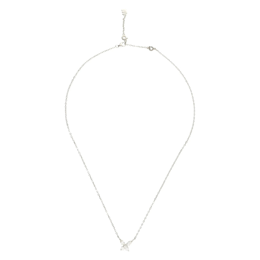 925 Sterling Silver Butterfly Pendant Necklace - Puck's