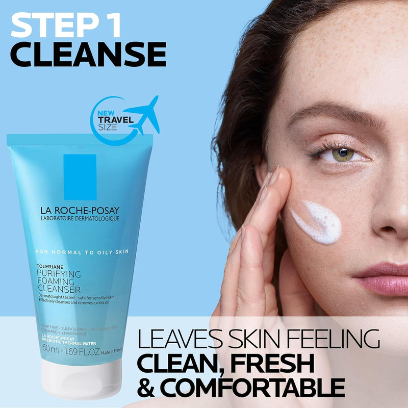 La Roche-Posay Toleriane Double Repair Face Moisturizer, Daily Moisturizer Face Cream with Ceramide and Niacinamide for All Skin Types, Oil Free, Fragrance Free - Puck's