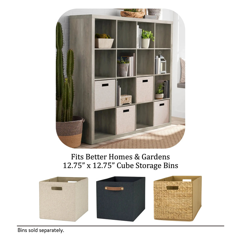 16-Cube Storage Organizer, Rustic Gray - Puck's