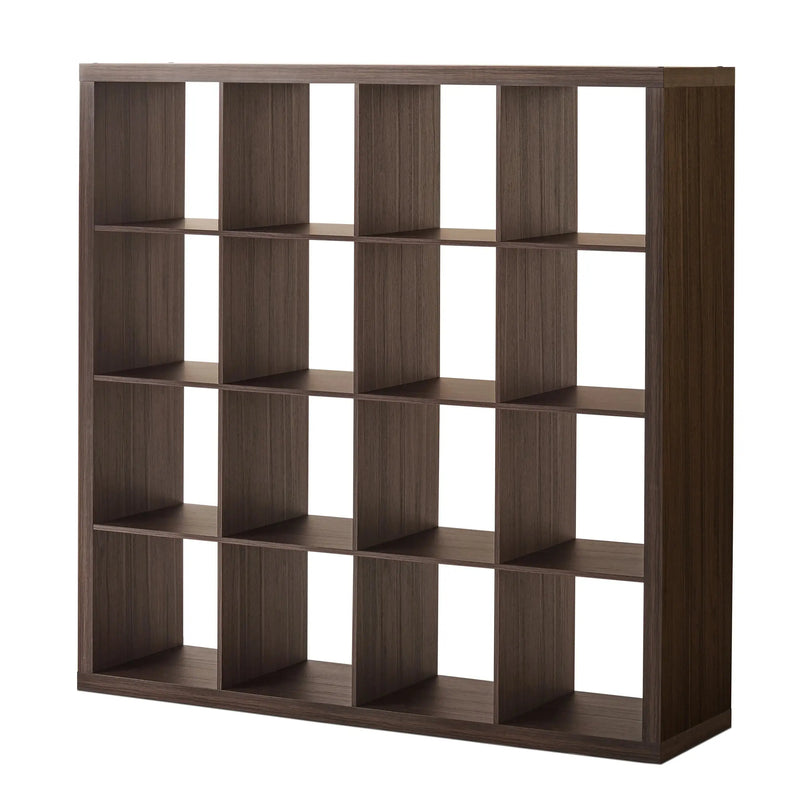 16-Cube Storage Organizer, Tobacco Oak - Puck's
