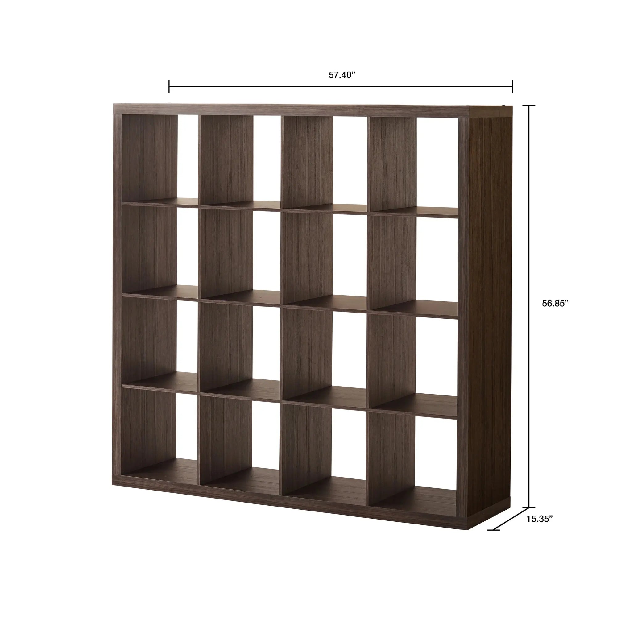 16-Cube Storage Organizer, Tobacco Oak - Puck's