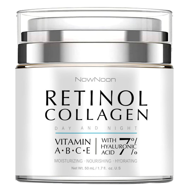 Collagen, Retinol & Hyaluronic Acid Face Cream - Anti-Aging Face Moisturizer Cream for Neck & Body Tightening Skin, Daily Moisturizer Face Cream for Women and Men - 1.7 Fl.Oz. - Puck's