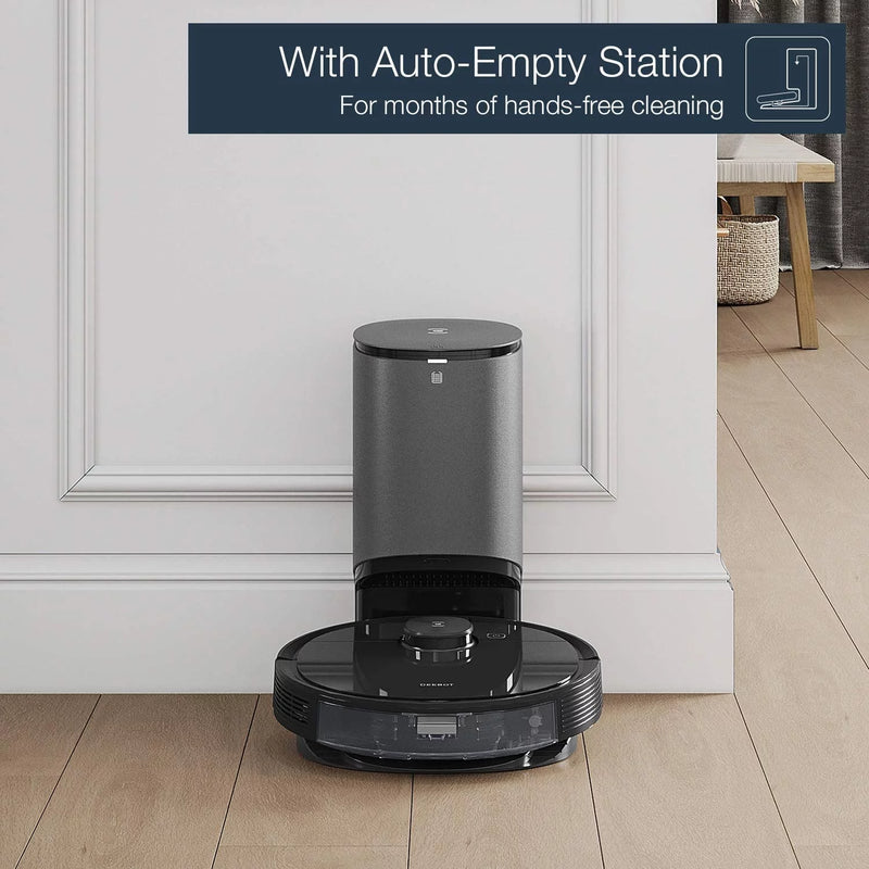 DEEBOT N8+ Stofzuig- en moprobot met geavanceerde lasermapping en automatisch leegstation