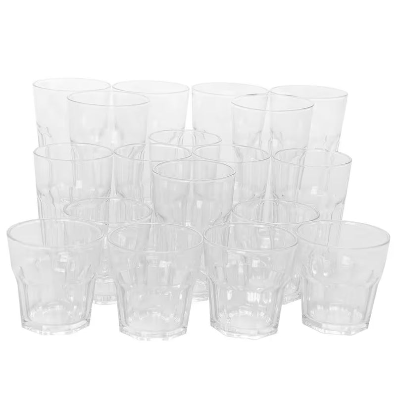 3-Different Sizes Glassware Set (Set of 18) - Puck's