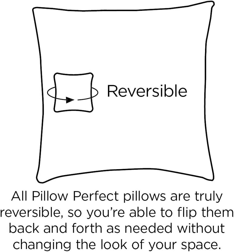 Floral Indoor/Outdoor Accent Throw Pillow Plush Fill, Weather, and Fade Resistant, Lumbar - 11.5" X 18.5", Blue/Brown Pom Pom Play 2 Count - Puck's