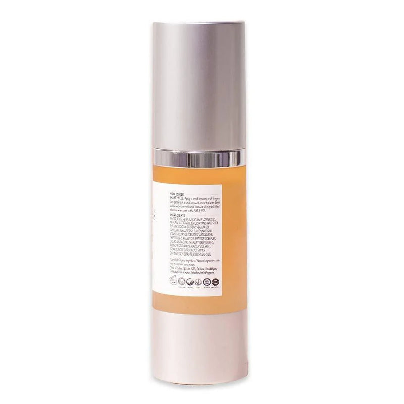 Organic Vitamin C Peptide Eye Serum for Dark Circles 1 Oz Lavender Lemon Scent - Puck's