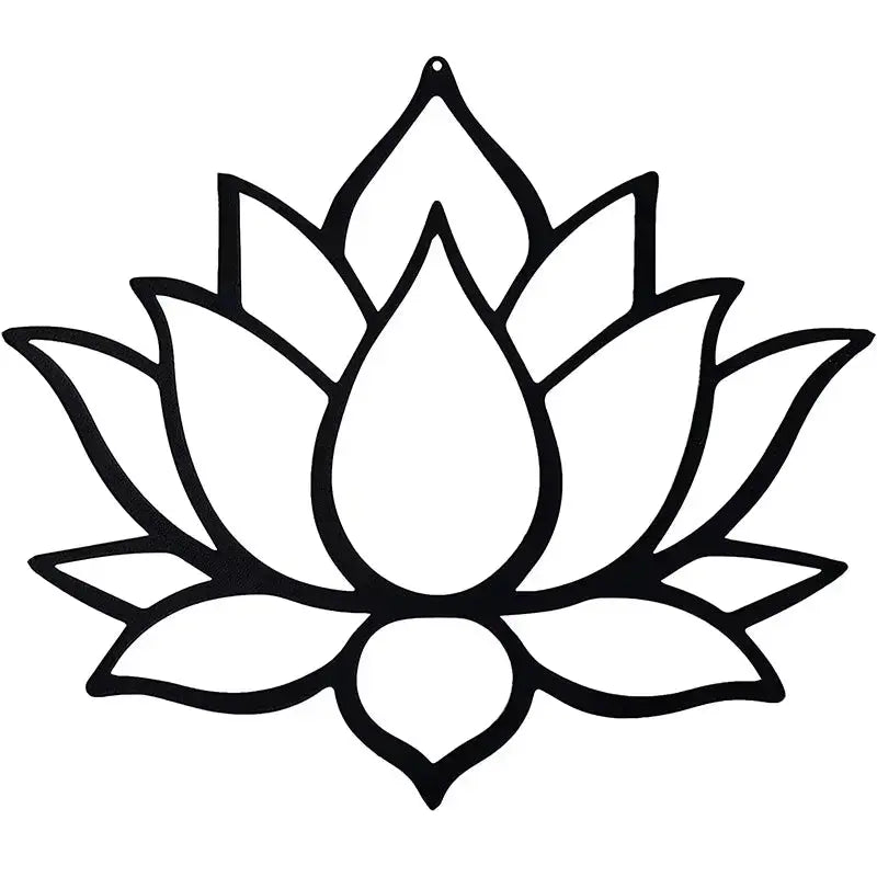 1Pc, Lotus Metal Wall Art, Room Decor, Christmas Gifts, Home Decor, Scene Decor Wall Decor Metal Wall Hanging - Puck's